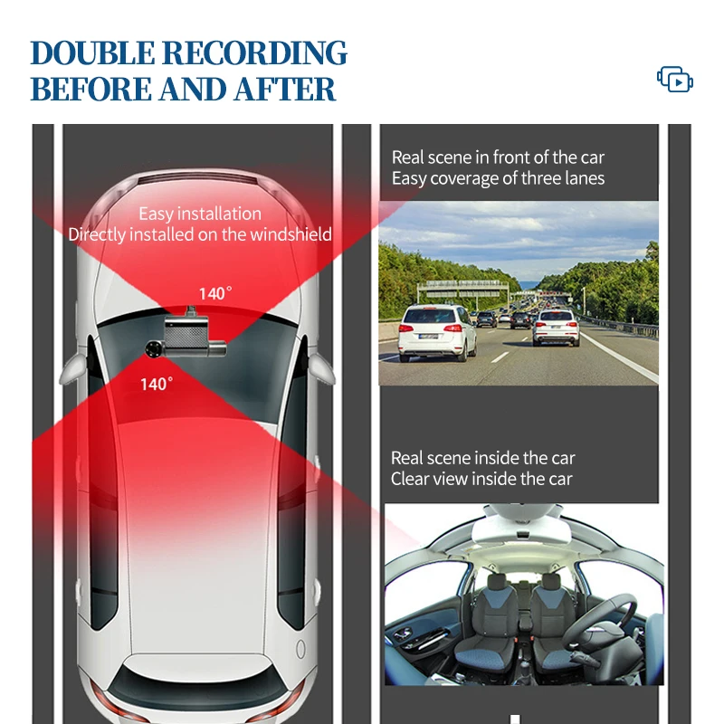 HD Camera 4G Dual Dash Cam 4K Wifi GPS Tracking Device Car MDVR Black Box Video Recorder Dashcam Car DVR Dashcam