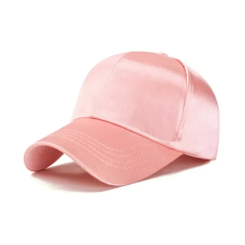 Женская атласная бейсболка с шелковой подкладкой