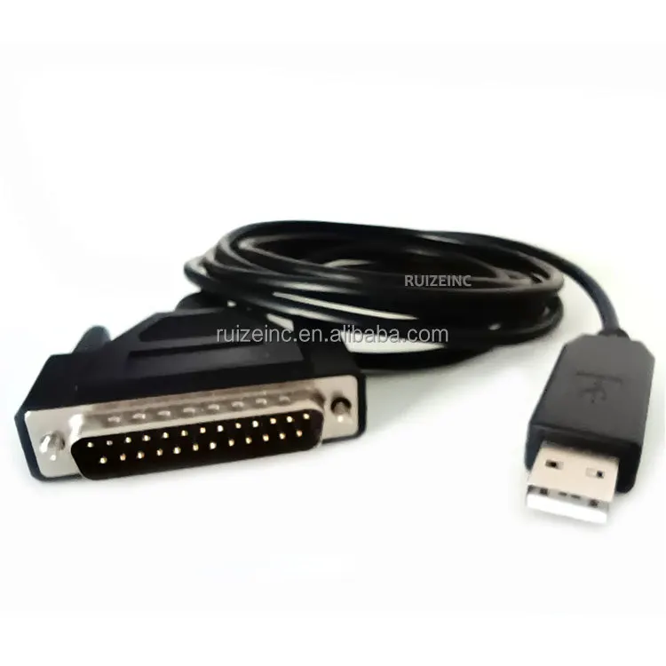 USB RS232 TO DB25 Male Serial communication cable DB25 Adapter Cable Wire Fanuc Series oi Mate Computer cable RUIZEINC