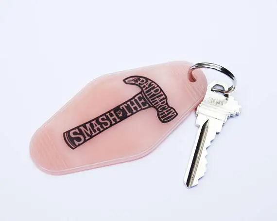 GKT409 custom design personalized plastic acrylic motel key tag