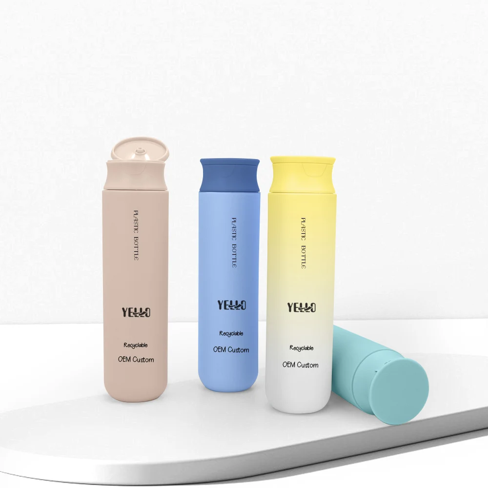 New Wholesale Plastic 300Ml Hdpe Shampoo And Conditioner Squeeze Bottles With Flip Top Cap