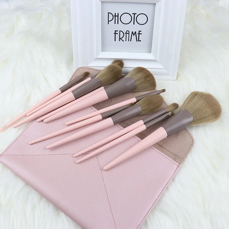 LS 2022 High Quality Fashion Pink Eye Brush Makeup Set Logo Private Label Makeup Brush SetHot sale products