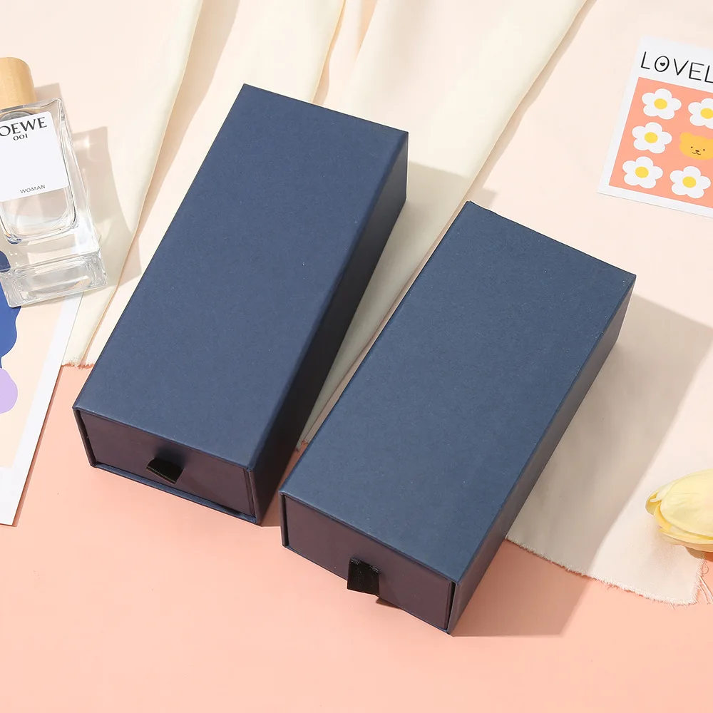 Sliding drawer paper gift boxes sunglasses paper packaging box with custom logo