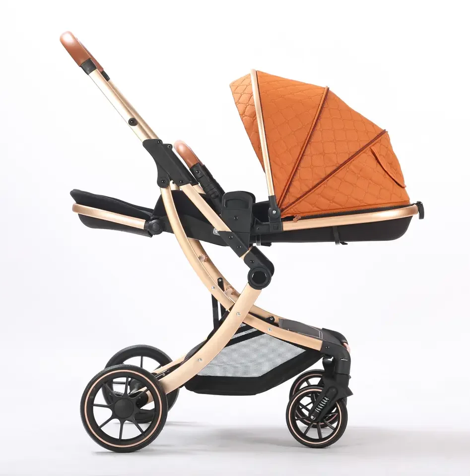 high quality newest arrival comfortable infant bebe folding half egg shell baby carriage buggy pram stroller push chair for sale