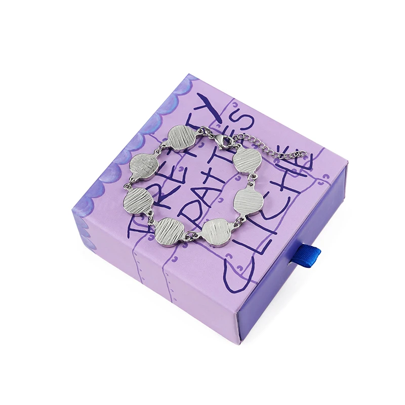 custom stainless steel colourful polished charm bracelet no fading metal bulk charms for bracelets