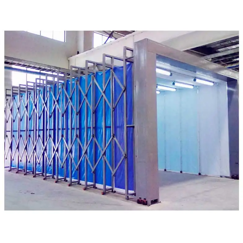 Раздвижная Мобильная телескопическая распылительная камера с открытым лицом на заказ