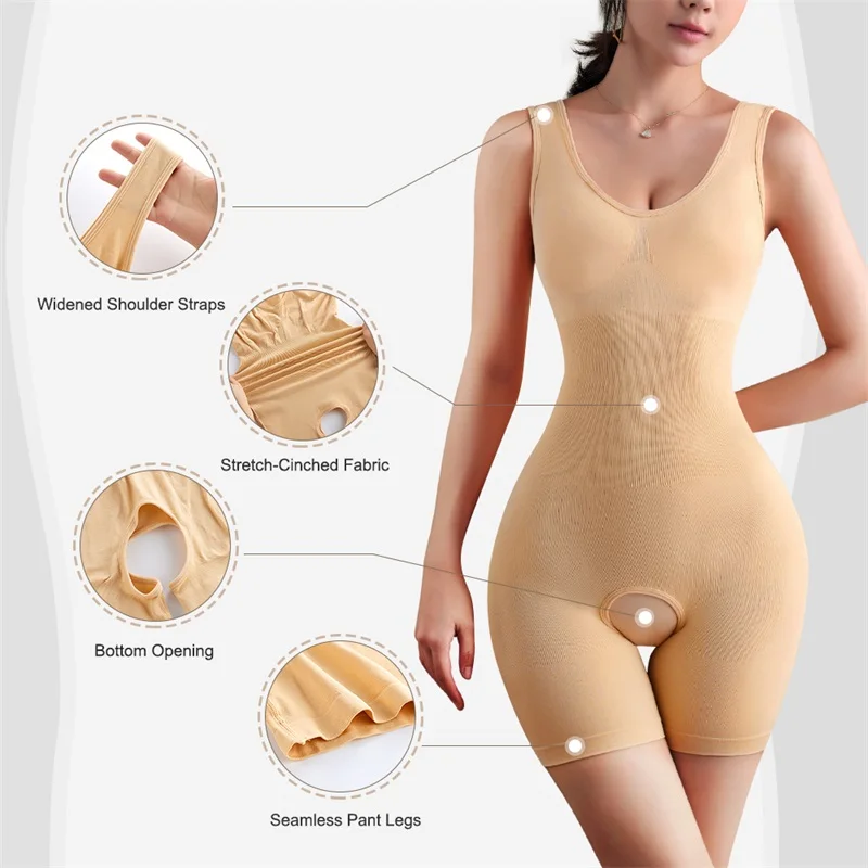 Custom Perfect Full Body Slim Plus Size Thigh Tummy Control High Waister Trainer Shaper Bodysuit Shapwear