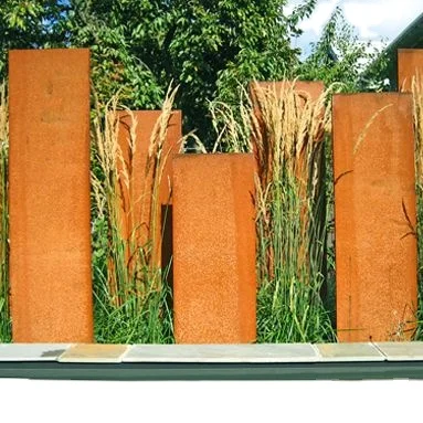 Corten стальные панели забора/садовый забор/металлический забор corten