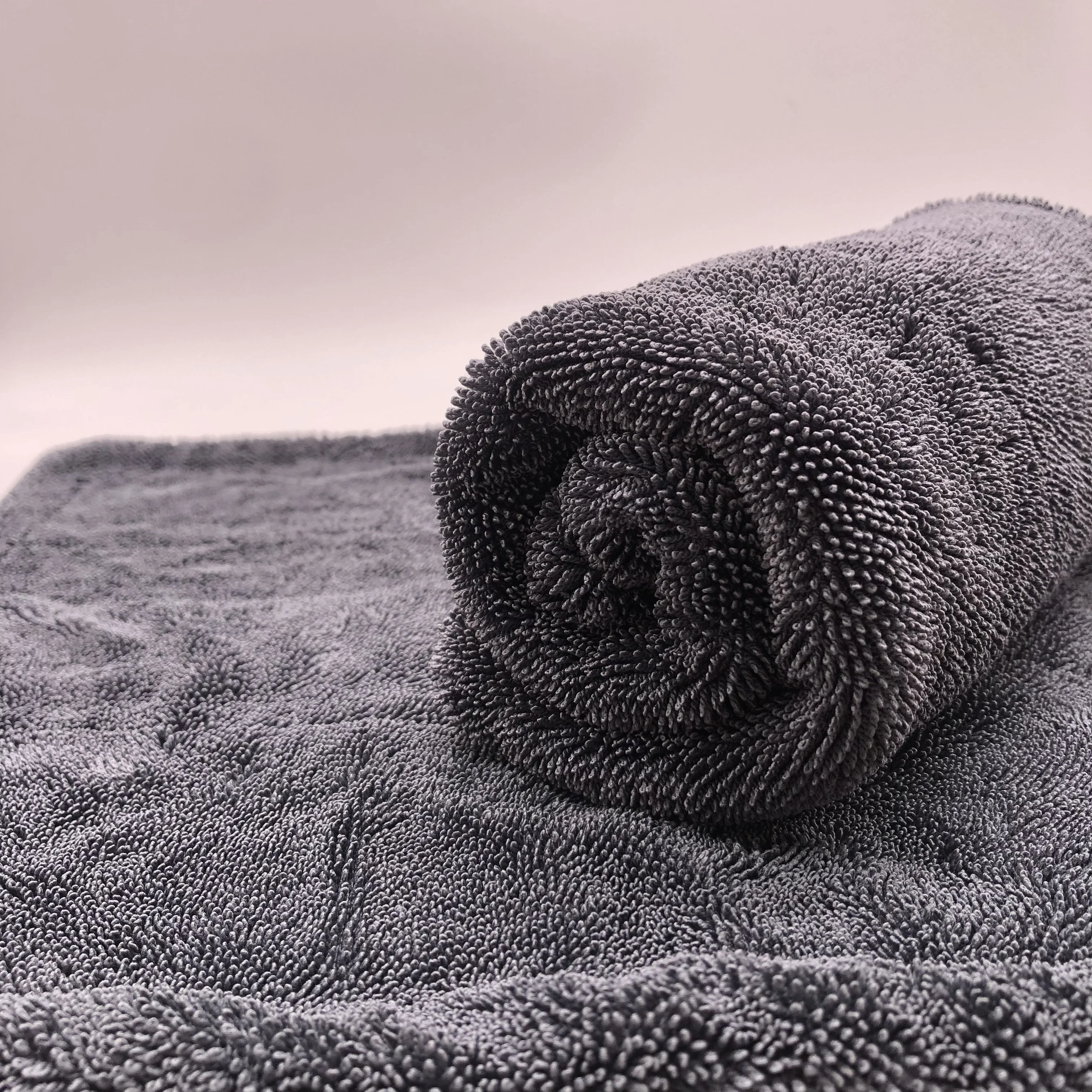 1200 gsmAbsorbent good twist cloth towel Microfiber Lint Free 90x60 Large Twist Loop Towels For Car Wash