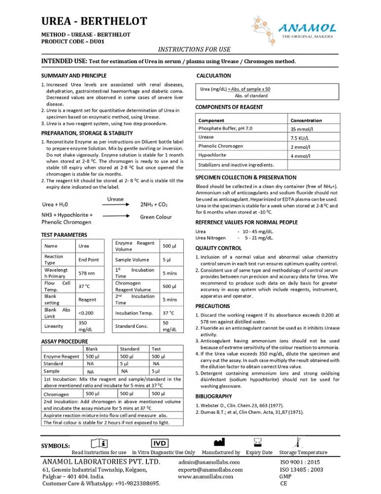Urea Berthelot Reagent 200ml