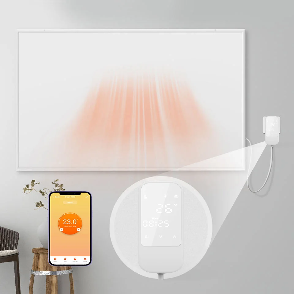 2024 300W infrared heating panel ir infrarotheizung smart ceiling heater 900W wall panel heater with WIFI thermostat