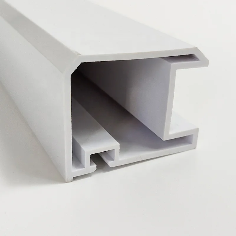 durable popular glass sliding refrigerator door / window cabinet hard plastic upvc pvc rigid pvc extrusion profile