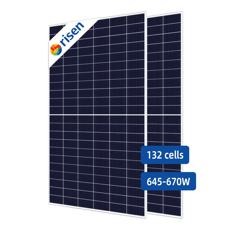 Risen Solar Panel Half Cut Mono Perc Solar Module 600W 700W 800W Solar Panels Manufacturer Pv Panels