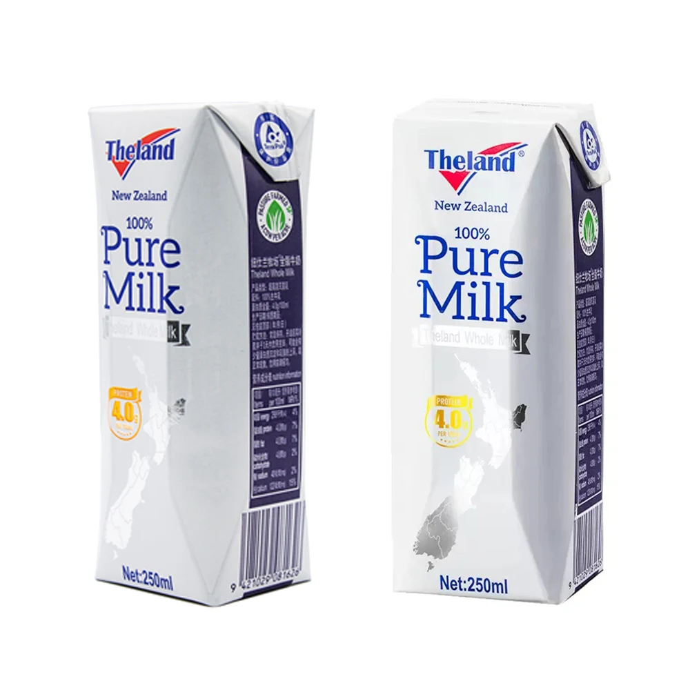 UHT White Milk 250ml Whole Milk 4.0 100% Natural Processed Milk With Wholesale Reasonable Price Ready To Export In Custom MOQ