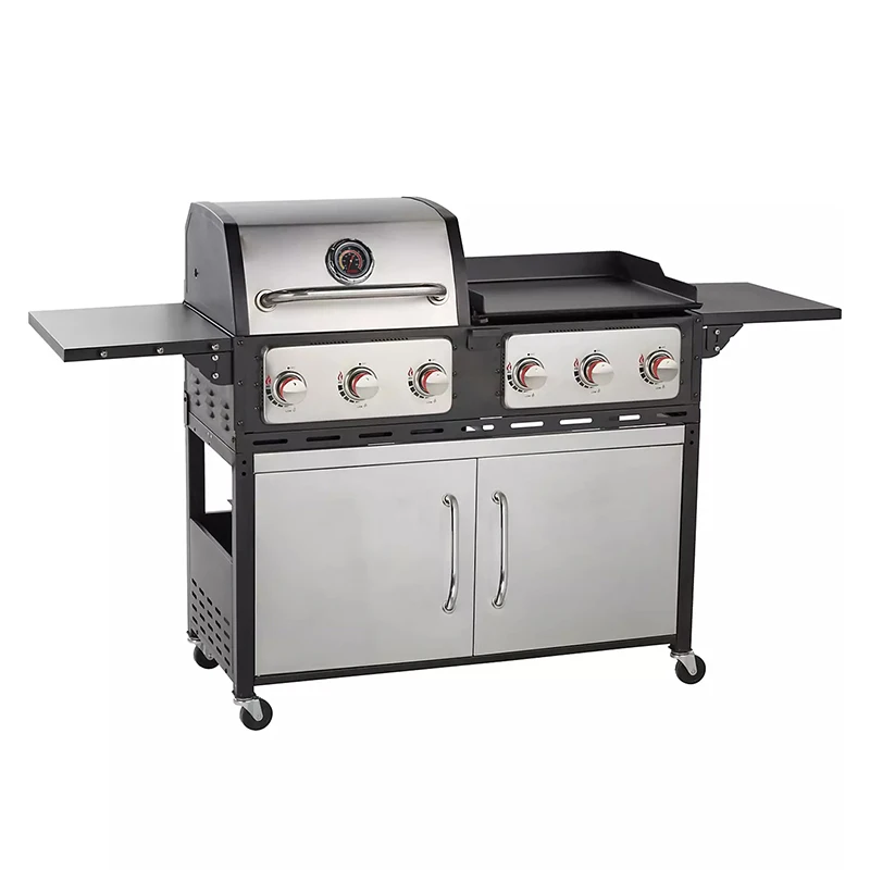 OEM Outdoor Camping Commercial Nonstick Stainless Steel Barbecue Grills Electric Gas Griddle BBQ Grill