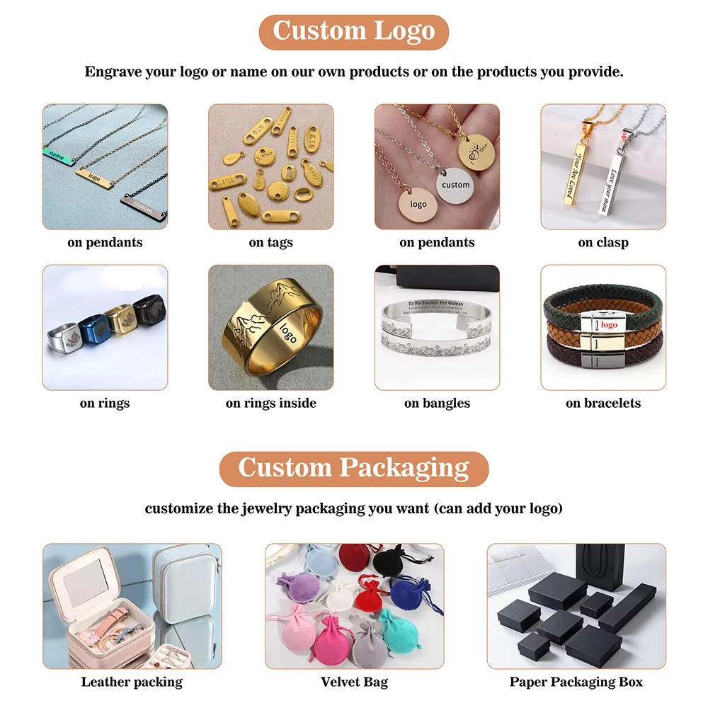 Personalized Diy Valentine Day Jewelry Stainless Steel Engraved Layered Braided Custom Leather Couple Bracelets