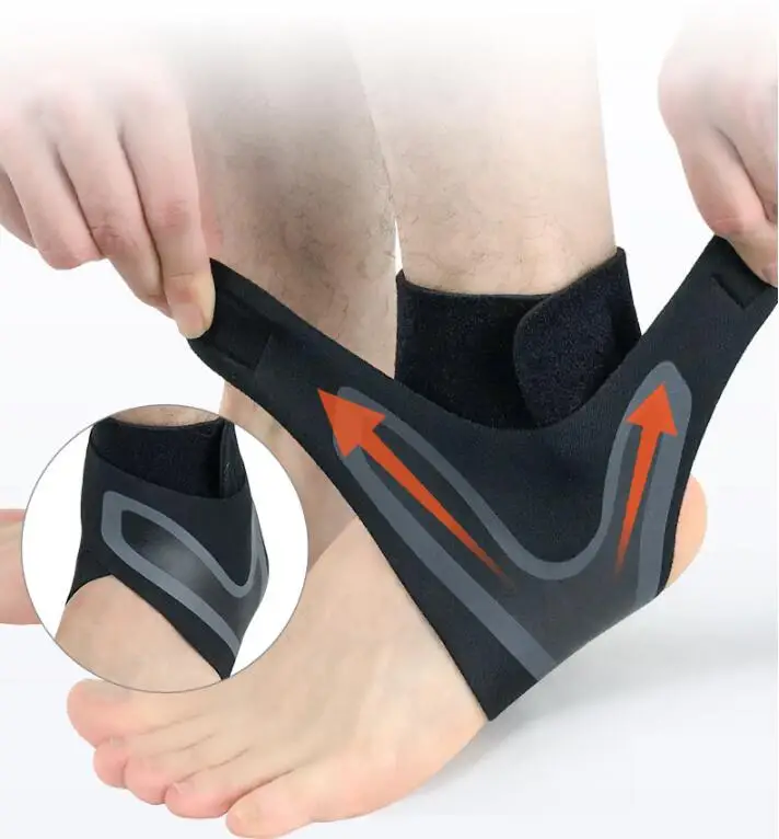Wholesale adjustable ankle brace lace up ankle support Ankle Pain Sprain Guard Strap Brace
