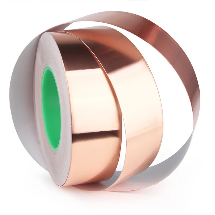 Double Side conductive copper foil tape 50m copper adhesive tapes EMI self adhesive copper foil tape
