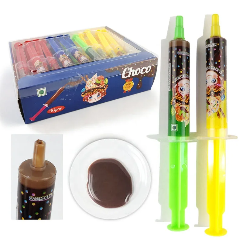 Syringe Shape injection needle tubing chocolate jam liquid candy