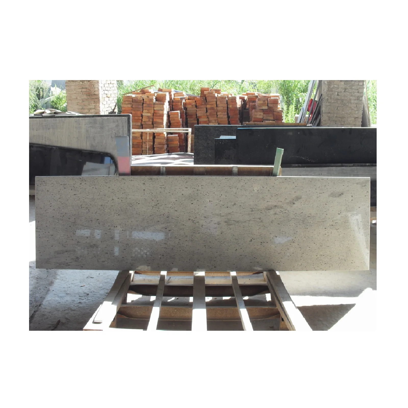 Customization Top Polished Edge Side Wall Cladding Cut To Size Tiles Floor Paving Stone Tiles Stove Side  Basksplash CAD Design