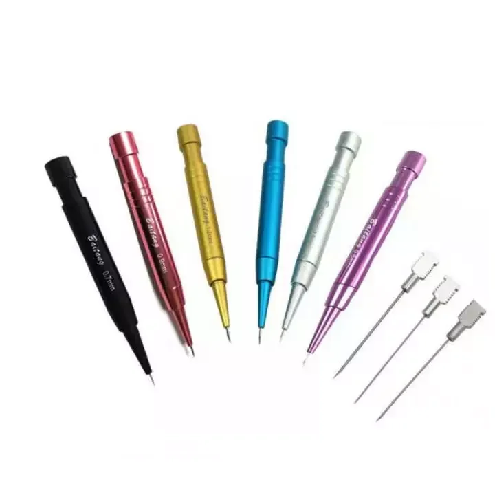 Stainless Steel Alloy Titanium Choi Implanter Pen FUE Punch Hair Transplant Implanter Needle Pen