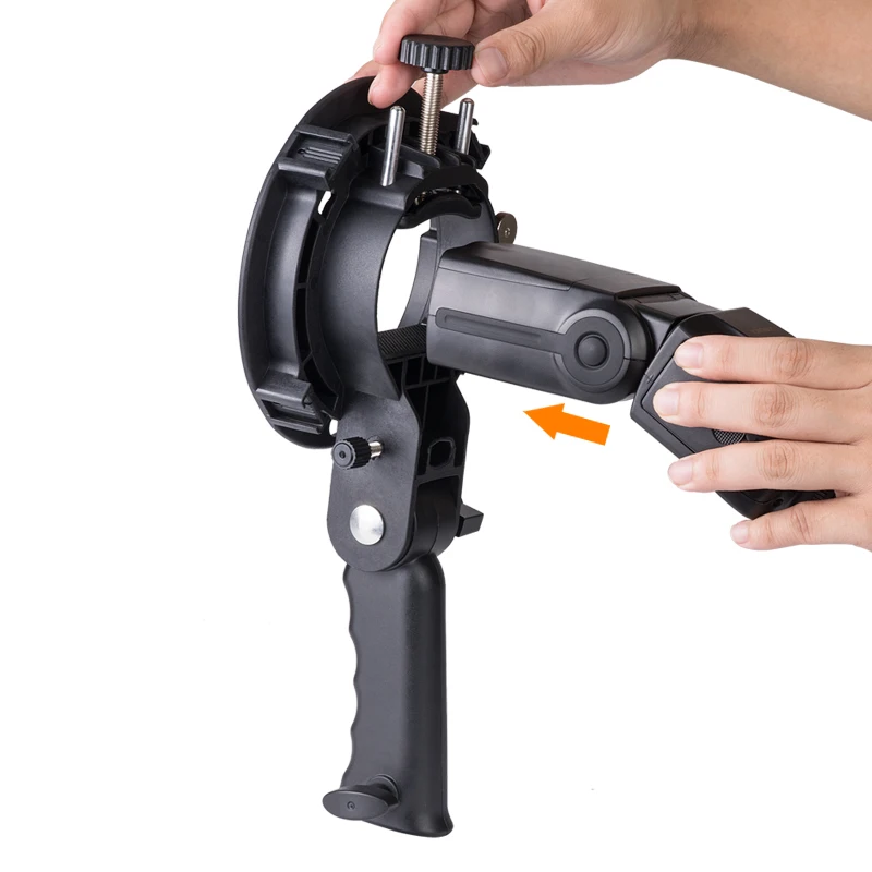 Kaliou Photography Portable S-type Bracket Stable Bowens S Mount Holder for Speedlite Flash Softbox Photo Studio Umbrella Mount