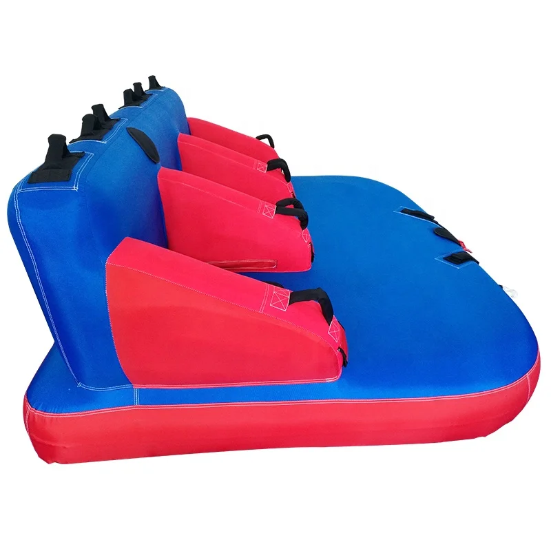 Upscale  Confortable 3 Person Inflatable Towable Tow Boat Tube Sofa with SBR Covered