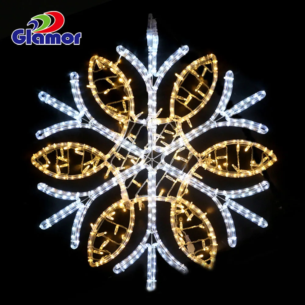 Commerical christmas motif led light snowflake christmas 2D Led  motifs lights for outdoor IP 65
