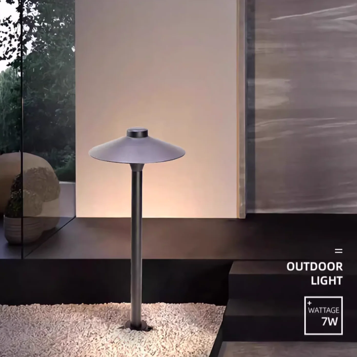 Светодиодные садовые Ландшафтные огни уличные газонные черные столбовые ip65 водонепроницаемые дорожки Выделите современные лампы