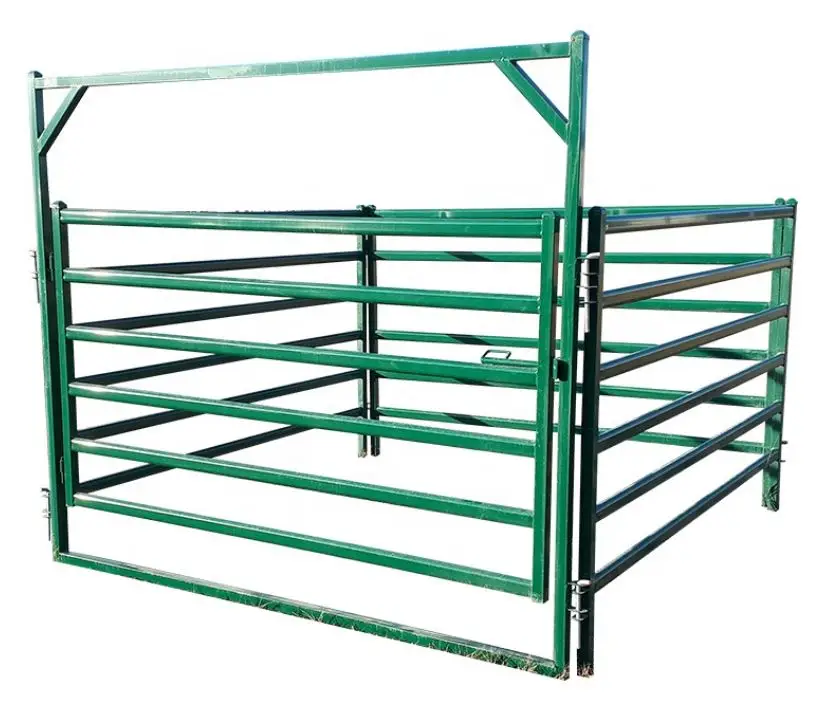 Galvanized Wire Mesh Cattle Fence for Horse factory 2021 new arrival galvanized steel horse round pen arena corral fence panels