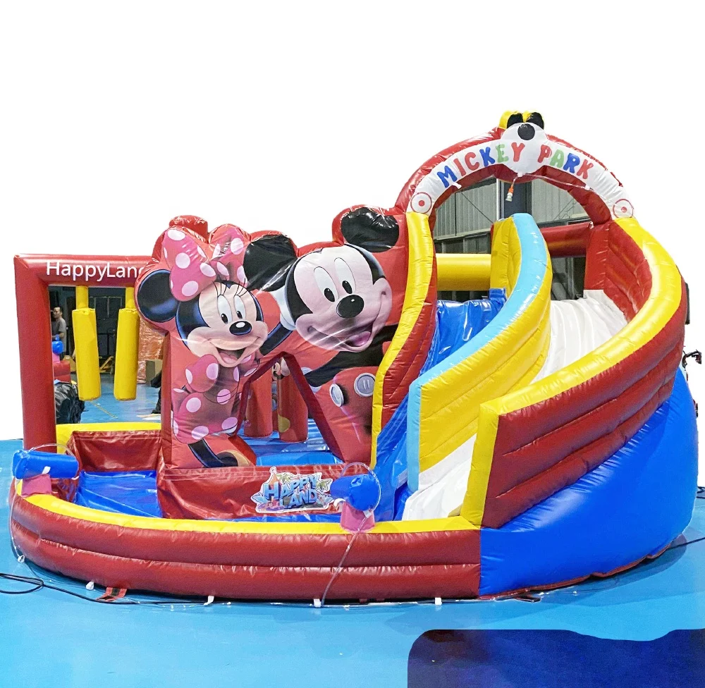 China Inflatable Bouncer Jumping Castle Slide Commercial mouse Bounce House With Combo Slide Bounce House Water Slide