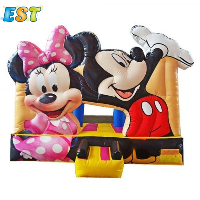 Commercial Cartoon Mouse Inflatable Bounce House Anime Bouncy Castles With Slide Jumping Castle Inflatable Bouncer For Kids