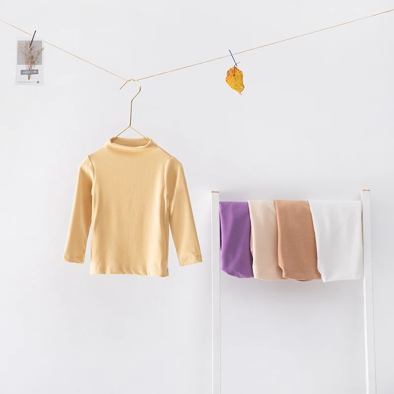 
kids clothing for boys and girls Bottoming shirt winter Long sleeve shirt 