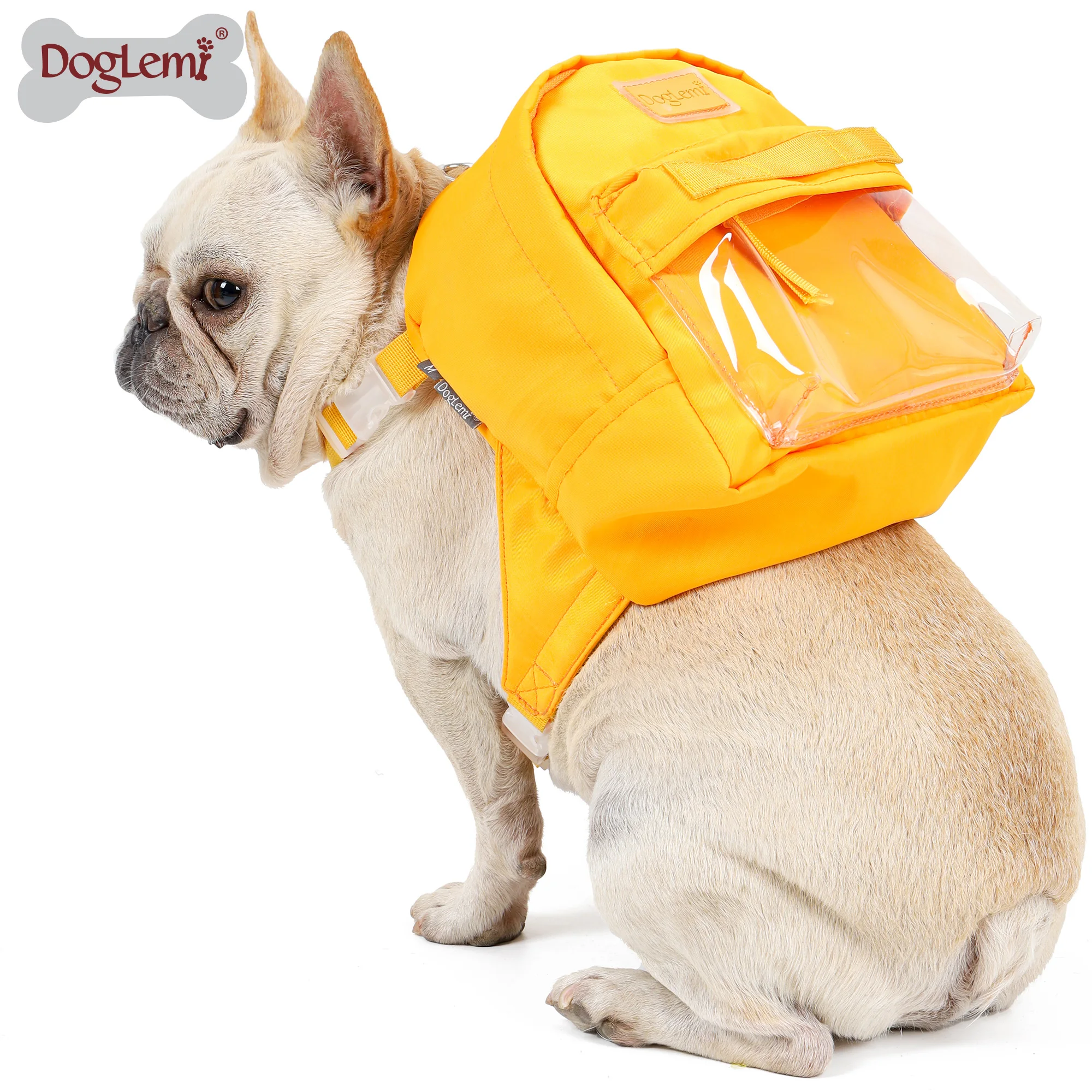 OEM Dog harness with self backpack ,fashion dog pocket saddle bag pet carrier dog carrier bag