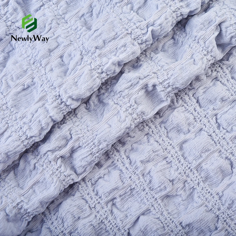 Fabric Supplier Polyester 4 way Stretch Knit Bubble Crepe Fabric For Clothing Women Dresses
