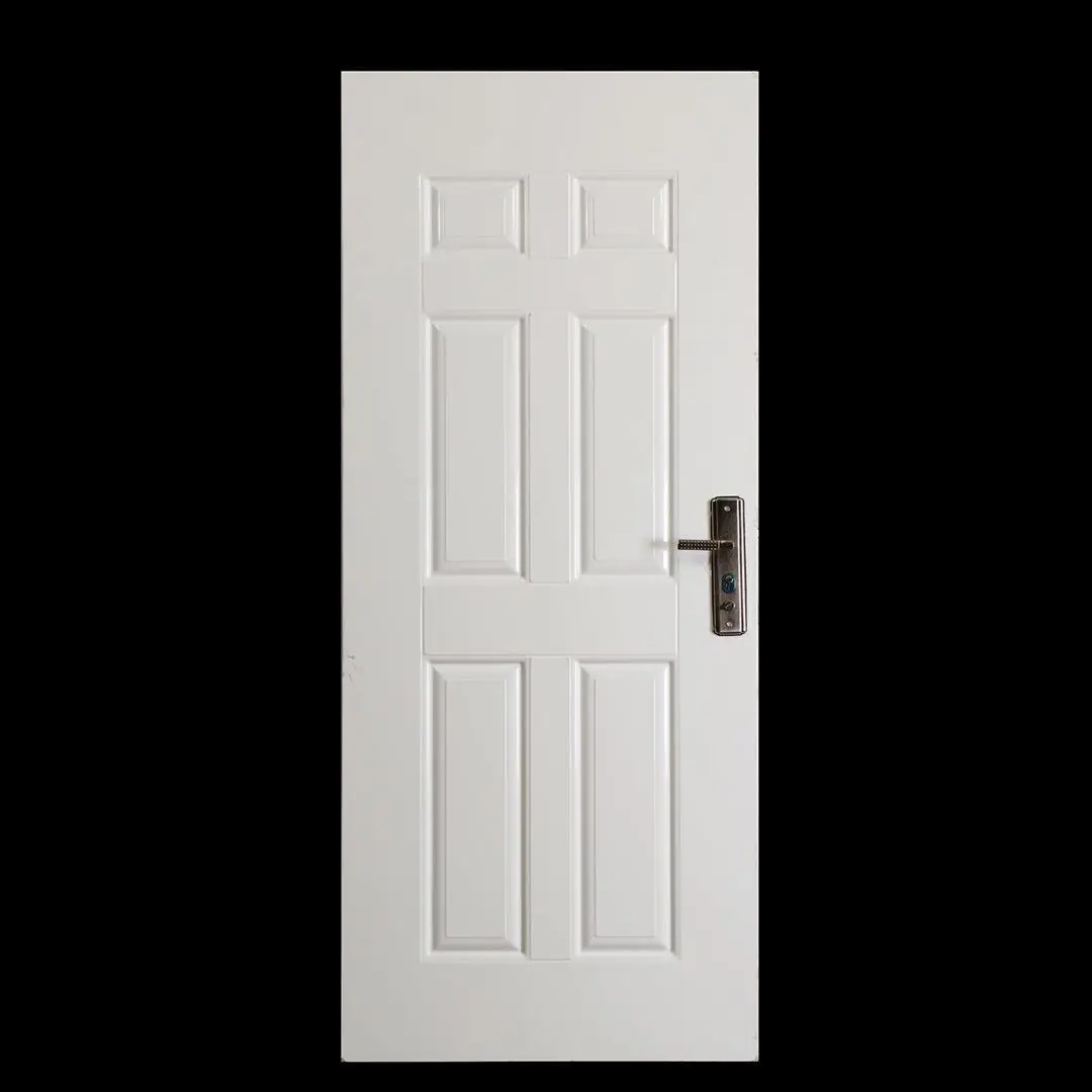 China door factory  Cheap Interior Steel  Doors PU foam filling wpc door