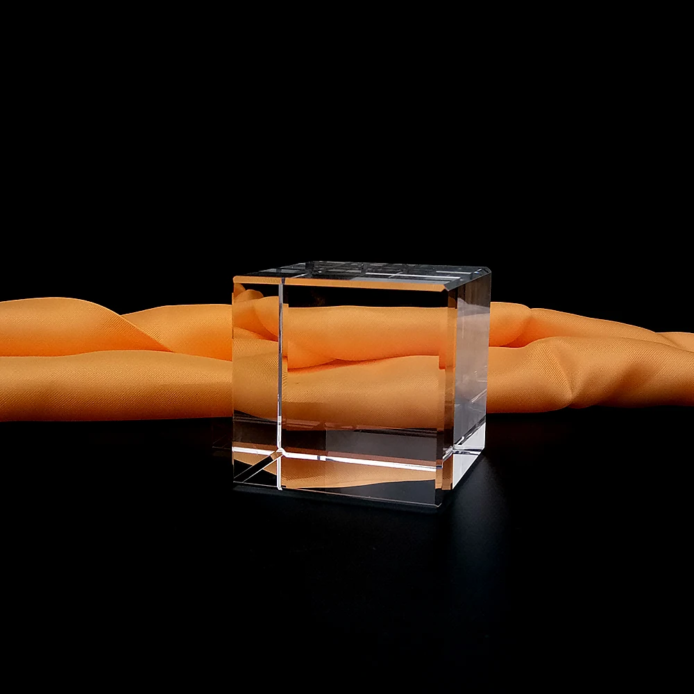 Новинка 2021 г., Лидер продаж, прозрачный стеклянный куб K9, 3D лазерный гравировальный куб, Прозрачный квадратный кристалл