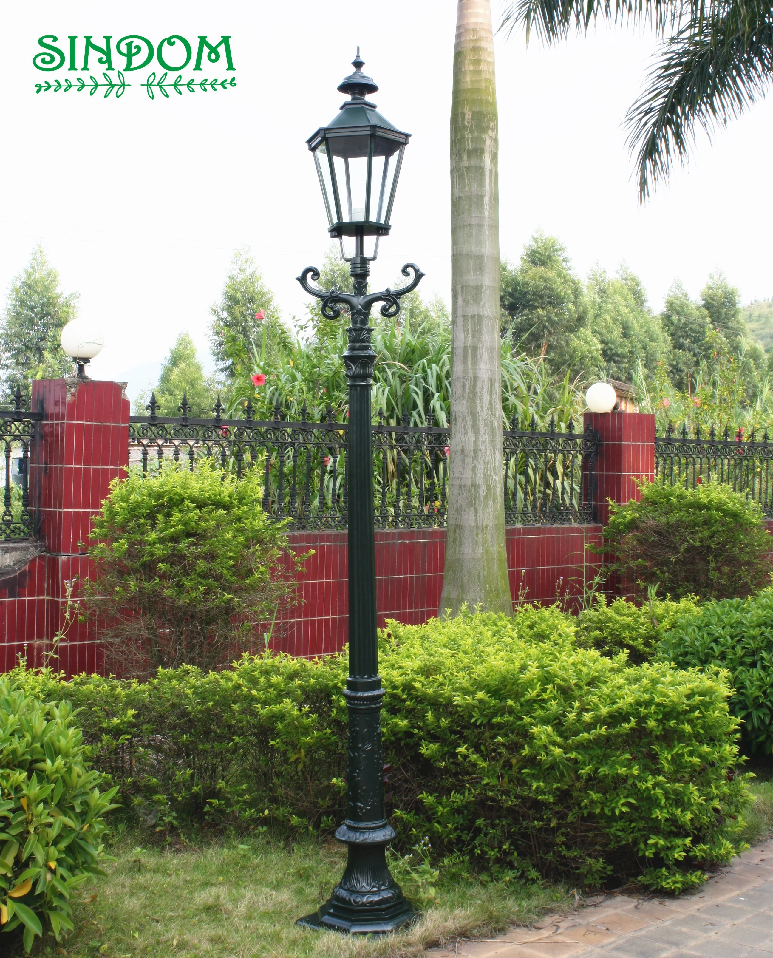 European Antique Street Light Pole Landscape Garden Post Lamp