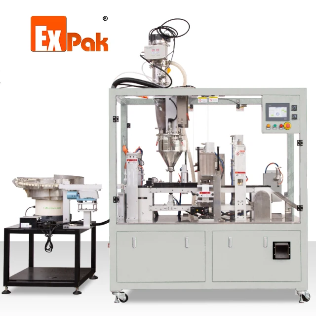 auger filling coffee capsule machine Kcup Nespresso dolce gusto filling and sealing machine