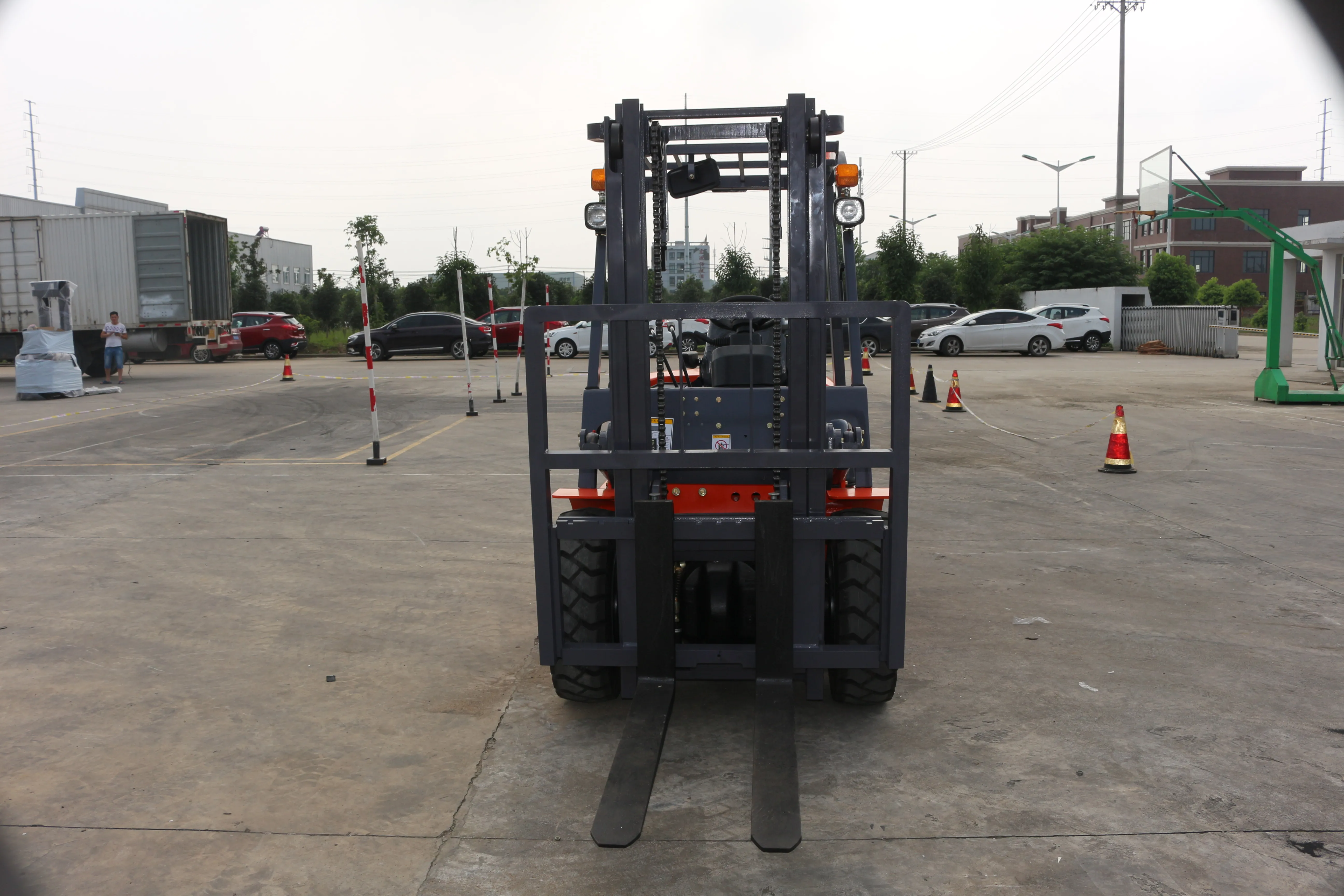 3.5 ton Excellent diesel  Chinese forklift equipped with excellent Chinese engine 3 stage 3.5m mast