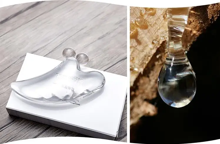 Body Facial Eye Scraping Acrylic Resin  Gua Sha Board  Acupuncture Massager