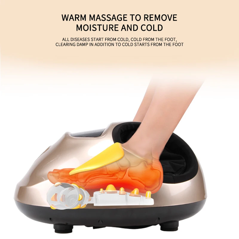 3D electric airbags roller vibrating foot massage machine , shiatsu kneading with air pressure and heating foot massage