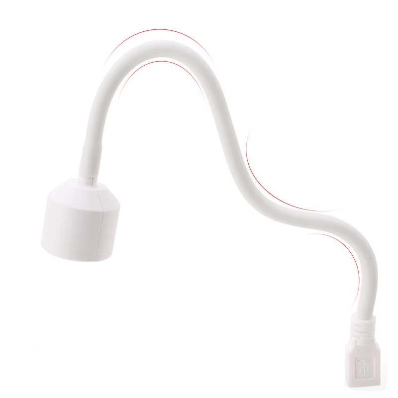 Led Desk Uv Lamp For Nails Paint Gel Polish Portable Usb Table Nail Dryer Light Flash