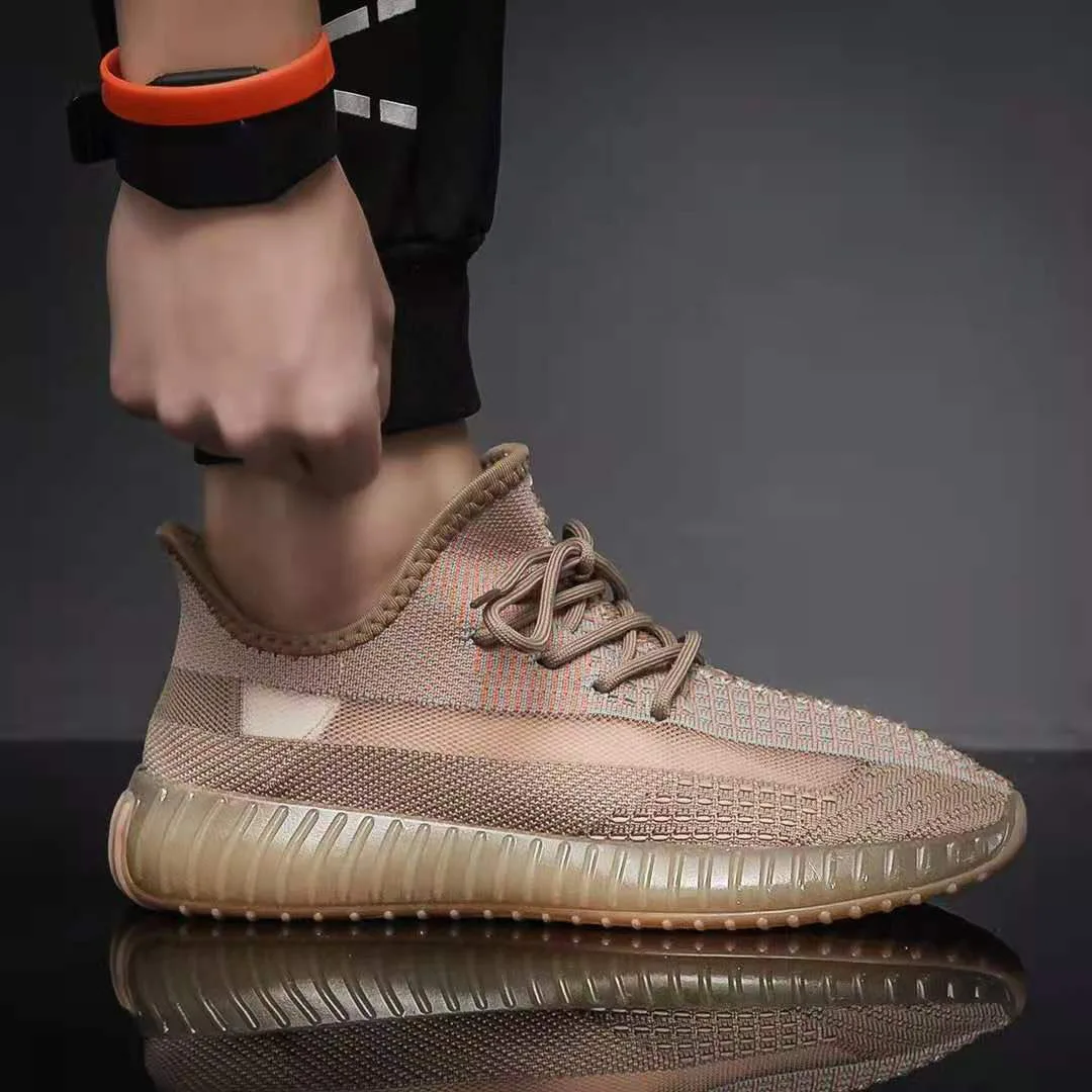 
Latest Design Original High Quality Mensh Knitting Women Casual Sneakers Yeezy 350 Woman Running Sports Shoes 
