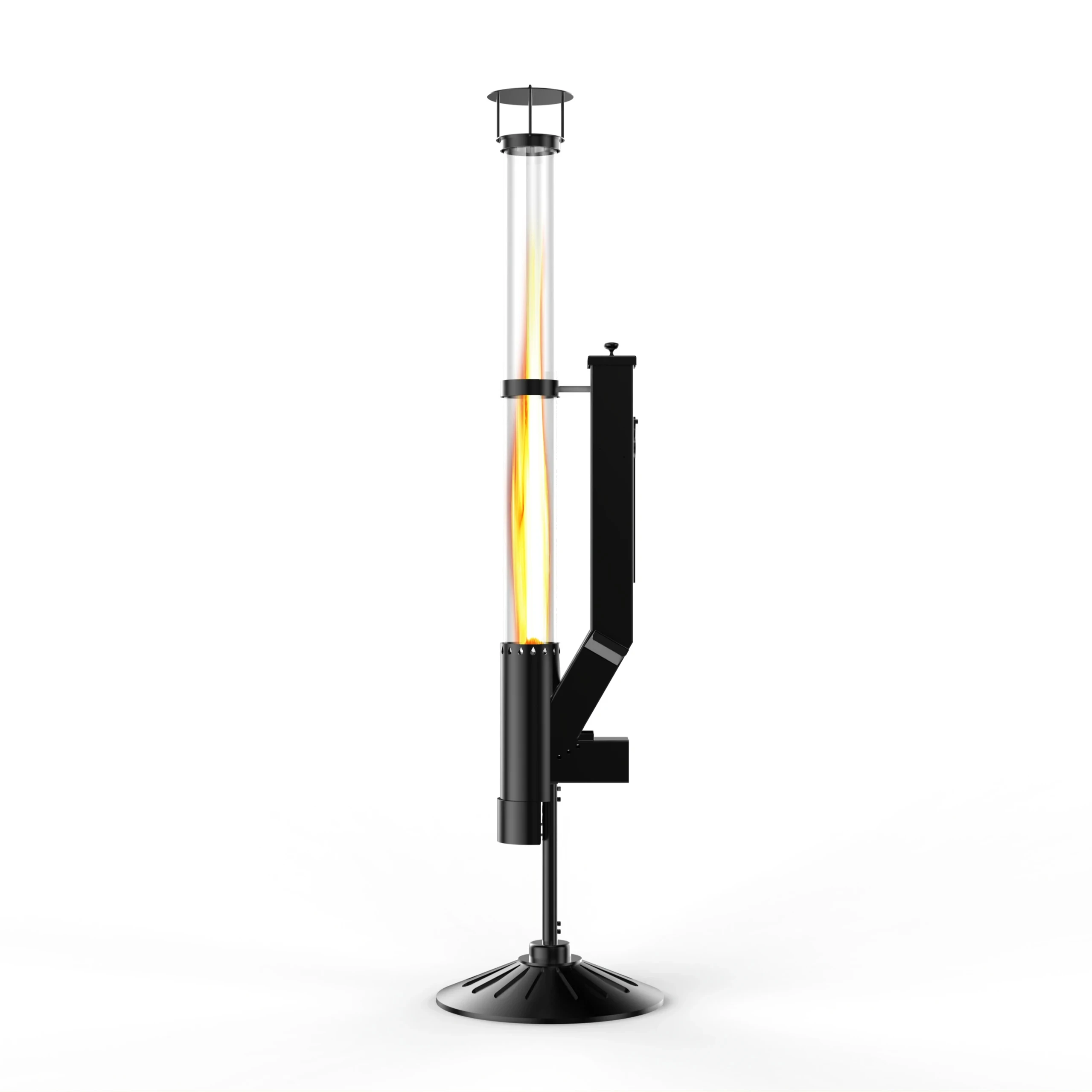 OPS1006A автономный нагреватель для внутреннего дворика Автоматическое наполнение дешевая древесная гранула Бездымная пожарная горелка уличный ракетный пеллетная