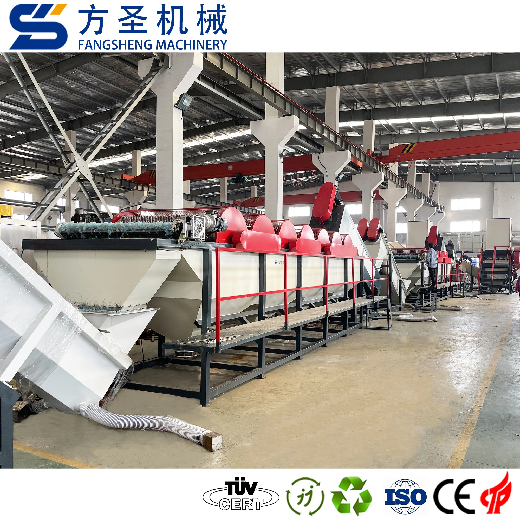 PP Jumbo Bag Washing Line Greenhouse Film Recycling Machine Film Squeezing Granulator