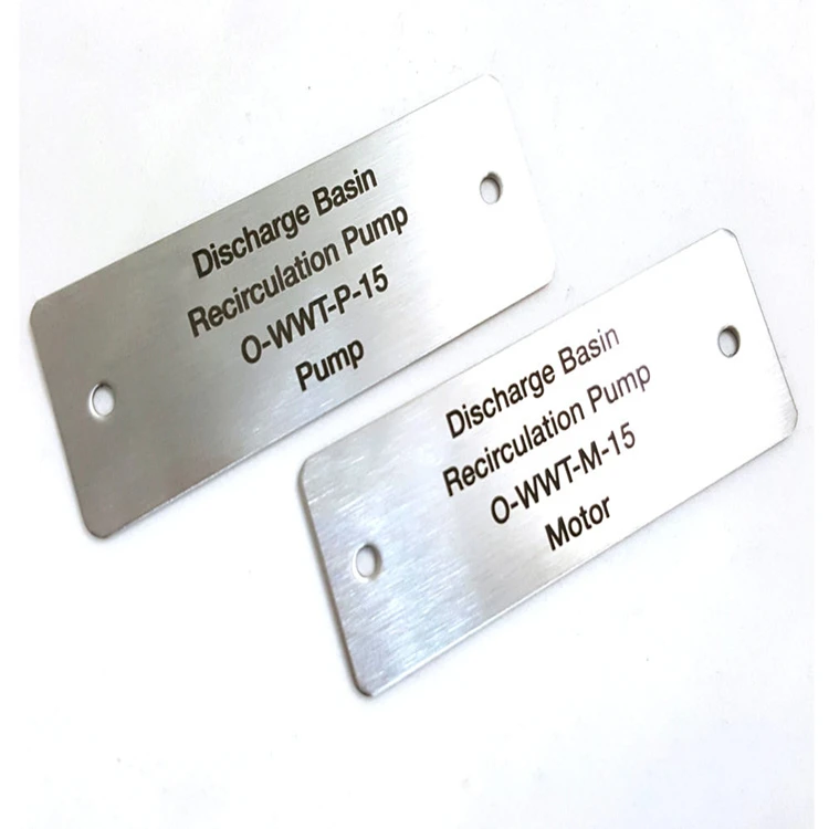 2021 custom stainless steel metal plate logo metal name plates