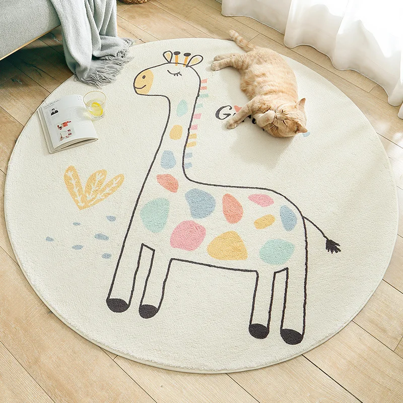 Hot Selling Modern Area Rug and Carpet for Children Antislip Washable Rug 3d Round Rug