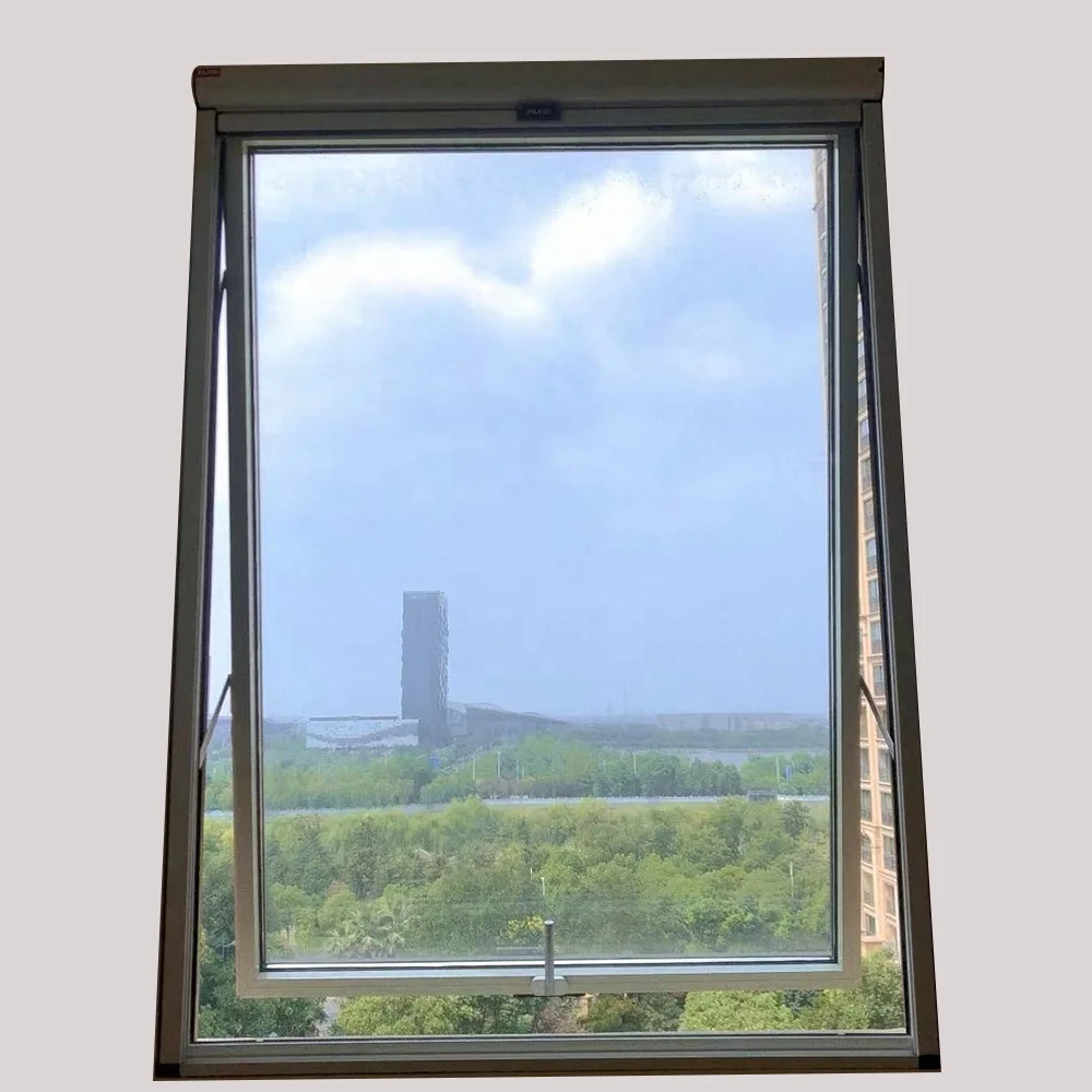 Casement Windows hanging under residential aluminum custom framed double glazing