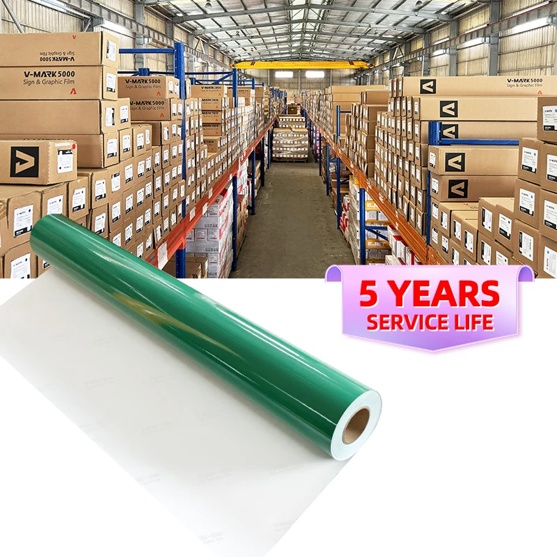Five year satin vinyl cut color factory color cutting vinyl advertising  oracal 651 vinyl